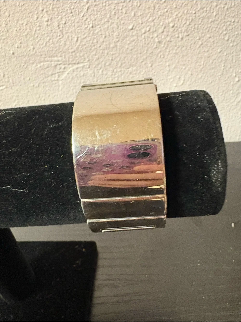 DKNY T10603 Stainless Steel Rectangular Cuff Bracelet Watch Untested